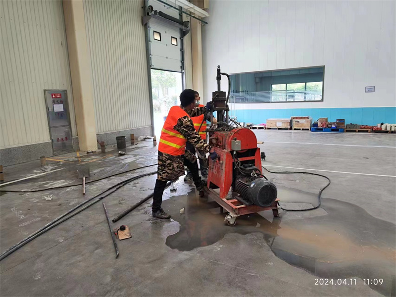 白鹭湖管理区厂房地面下沉塌陷注浆加固施工